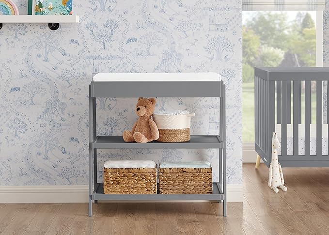 Delta Children Scout Changing Table - Greenguard Gold Certified, Grey