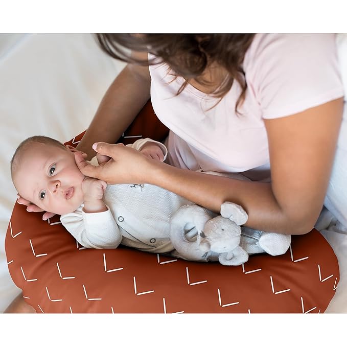 Sweet Jojo Designs Boho Arrow Boy Girl Unisex/Gender Neutral Nursing Pillow Cover Baby Breastfeeding Slipcover Infant Newborn Nursery Bottle Breast Feeding Pillowcase Pillow NOT Included Ivory Orange
