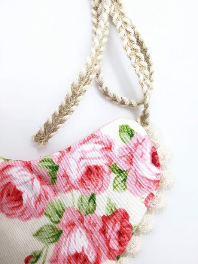 Baby Bib For Girls,Reversible Waterproof Handmade Natural Cotton Baby Drool Bib 0-12 months 2 Pack