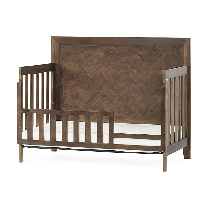 Child Craft Kieran Guard Rail Toddler Bed Conversion Kit, Toasted Chestnut