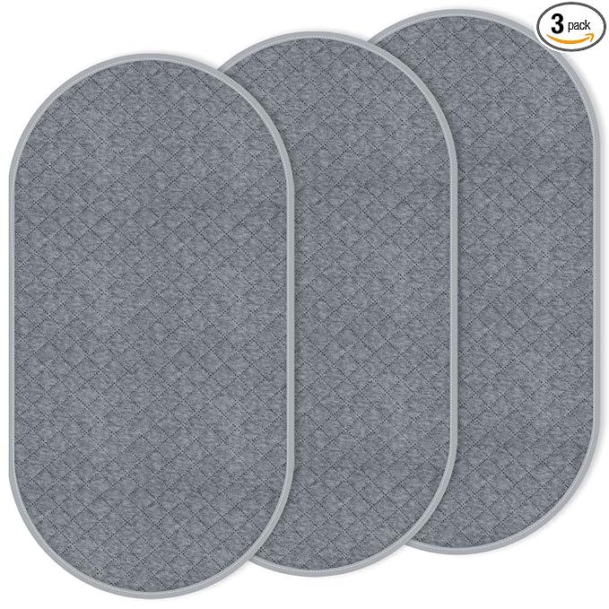 Baby Thicker Diaper Changing Quilted Pad Liner, Non-Slip 3 Pack Heavy Absorbency Reusable Incontinence Pads for Kids Changer Washable Underpads(YDLX)