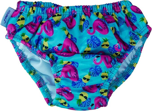 FINIS Reusable Swim Diaper for Babies - Snap Closure - UPF 50 & Up Sun Protection - Leak-Resistant Fit