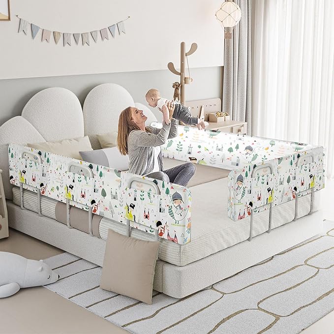 Baby Bed Rail Guard for Toddlers Kids Bed,Baby Foam Bed Rail Guard for Elderly Adults,59inch Foam Padded Side Rail，Soft Safety Guard Rail for Kids,Side Rail for Queen King Twin Full Size