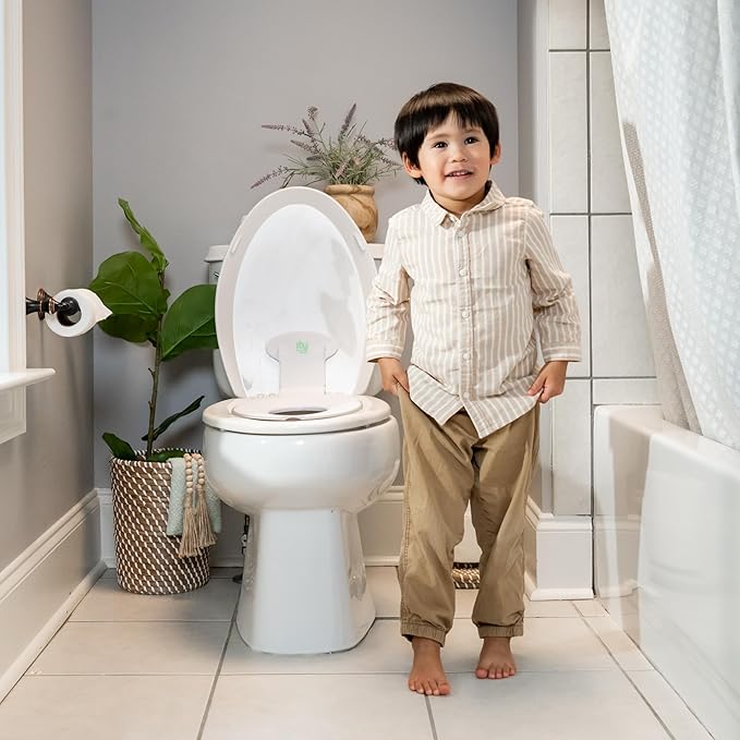 Ingenuity: ity by Ingenuity Flip & Sit Potty Seat 2pk (White) – Easy to Set Up & Remove Potty Training Seat That Attaches to Adult Toilet Seat