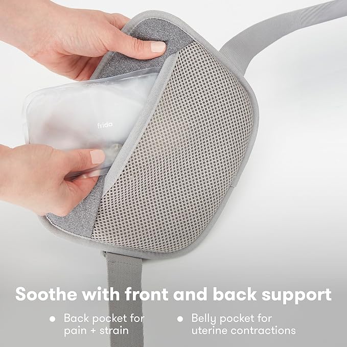 Frida Mom Nursing Pillow Back + Belly Warmers | Reusable Click-to-Heat Relief in an Instant for Back + Belly | 1 set - 2 heat packs