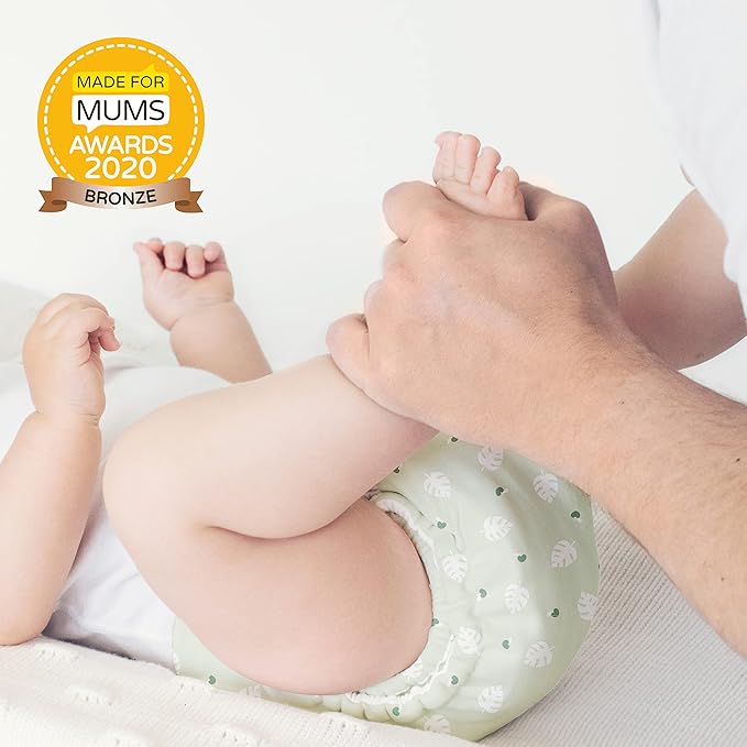 Bambino Mio, cloth baby wipes, 10 pack, cloud