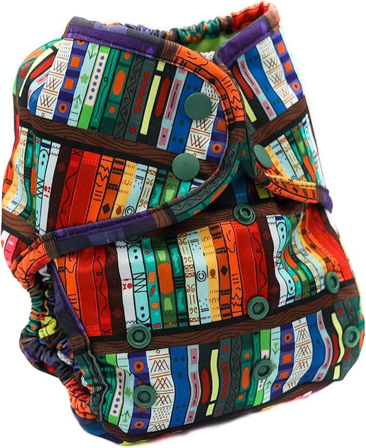 Buttons Cloth Diaper Cover – Snap Super One Size (12-40lbs) (Wonder)