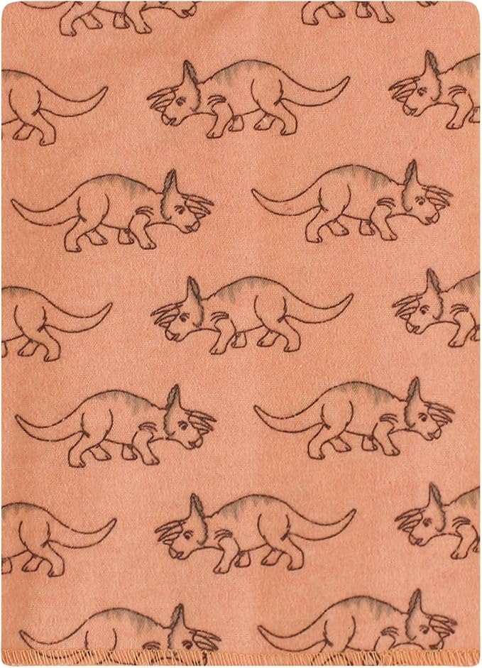Hudson Baby Unisex Baby Cotton Flannel Burp Cloths Bundle, Dinosaur Adventures, One Size