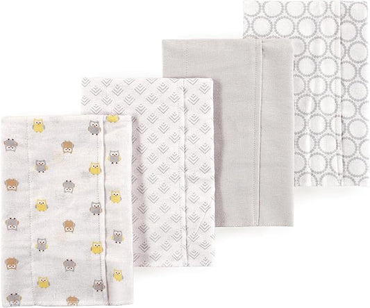 Little Treasure Luvable Friends Flannel Burp Cloths 4pk