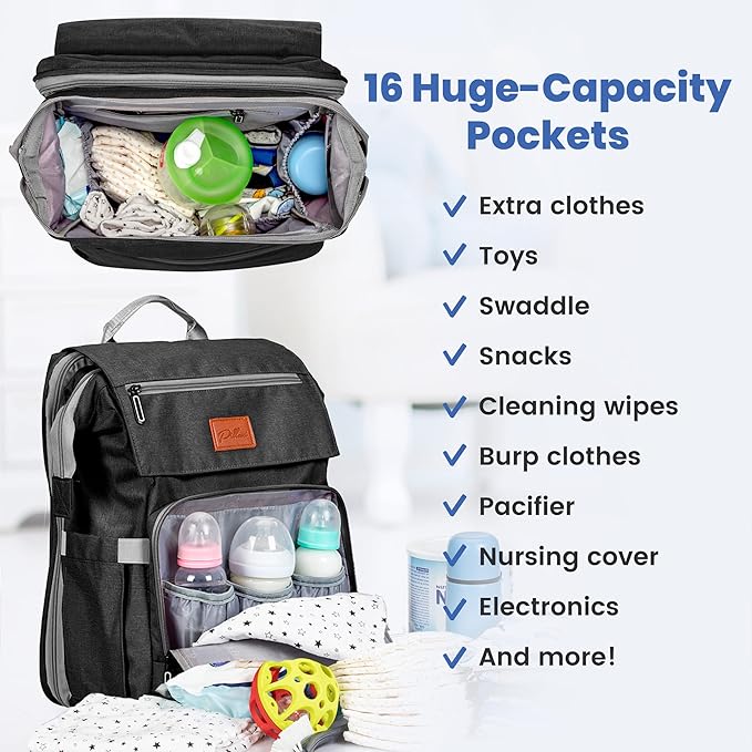 PILLANI Baby Shower Gifts: Nursing Pillow for Breastfeeding & Diaper Bag - Baby Registry Search
