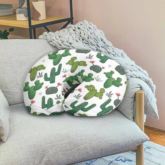 Cacti Nursing Pillow Cover Slipcover for Breastfeeding Pillows, Soft and Stretchy Safely Breastfeeding Pillow Cover Baby Essentials
