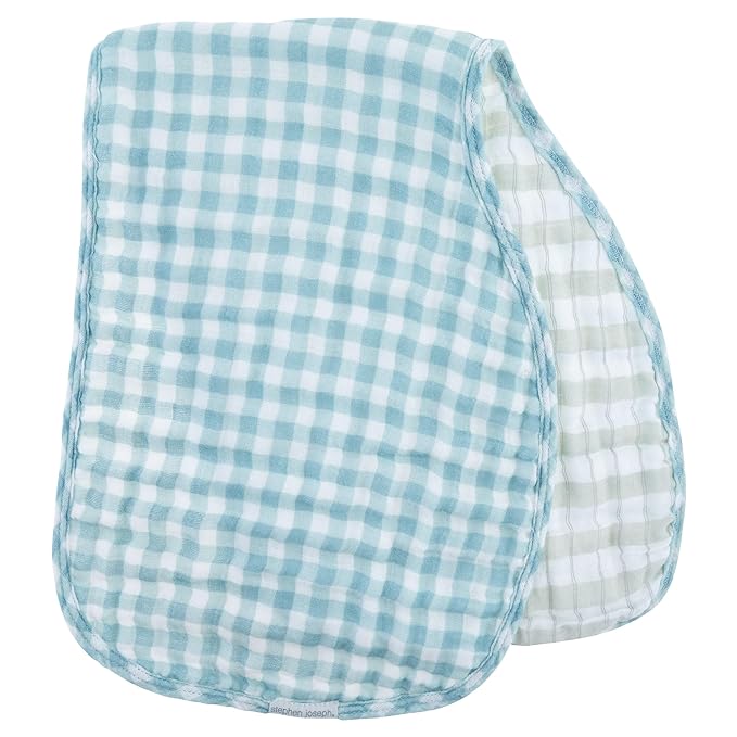 Stephen Joseph, Muslin Baby Burp Cloths, 2-Pack 100% Cotton, Burp Cloth for Baby Boys and Girls, Western