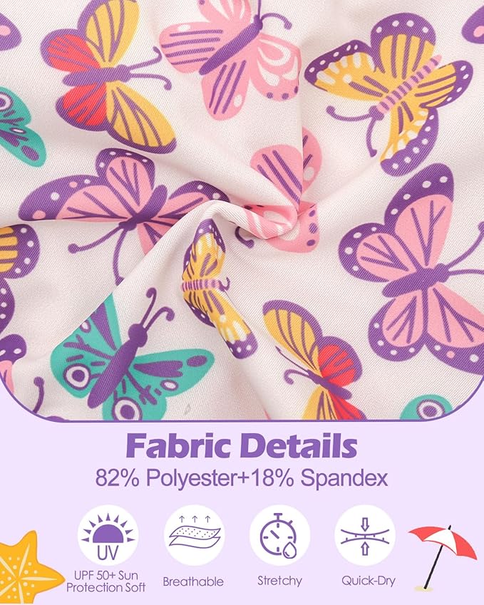 babygoal Butterfly Reusable Swim Diaper - Waterproof Cloth Swimmers Pants for 6 Months to 12 Months Babies Infants Beach & Pool