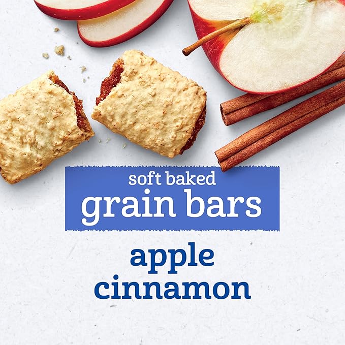Gerber Snacks for Toddler Soft Baked Grain Bars, Apple Cinnamon, 5.5 Ounce (Pack of 8)