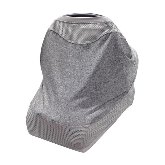 Boppy 4 and More Multi-use Cover, Pearl, Quick-Dry UPF 50+ Knit and Breathable Mesh, Versatile for Car Seat Canopy, Nursing Cover, Infant Strollers, Shopping Carts, Highchairs and More