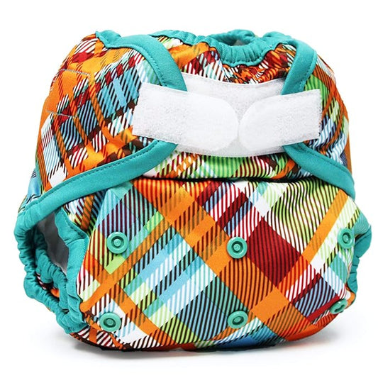 Kanga Care Rumparooz Double Leg Gusset Reusable Cloth Diaper Cover One Size Aplix Quinn 6-35 lbs