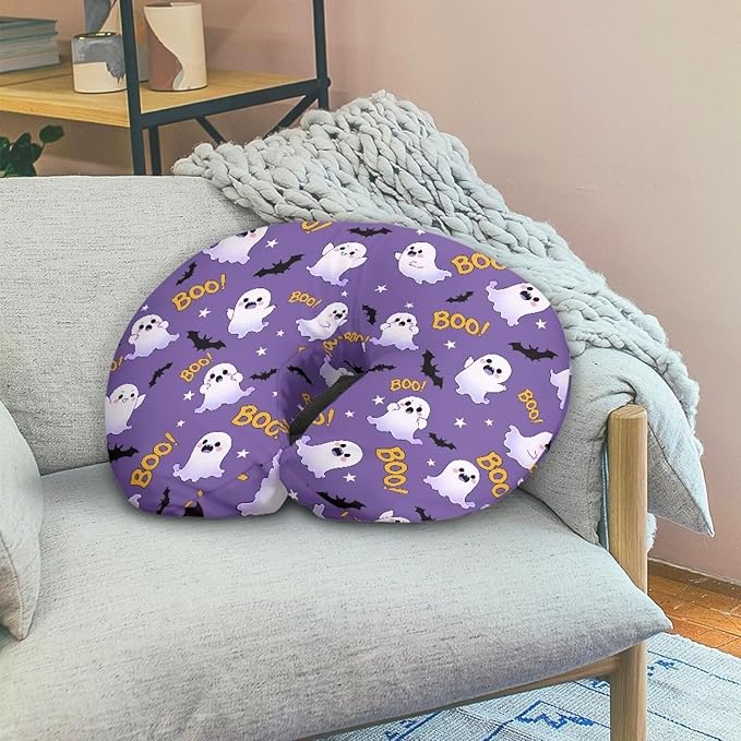 Halloween Ghost Baby Mom Nursing Pillow Cover Breastfeeding Pillow Cover Print Cute and Safety Girls Boys Essentials, 1 Pack