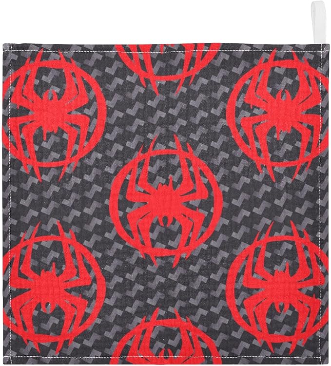 vvfelixl Red Spiders Silhouettes Baby Burp Cloths Baby Muslin Washcloths for Boys Girls Cotton Baby Face Towel for Newborn Infants Soft and Absorbent 11.8 X 11.8 in, 5 Pack
