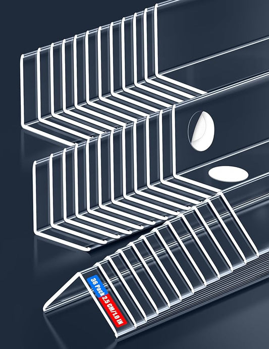 Clear Self-Adhesive Wall Corner Protectors，Corner Guards & Edge Protector for Wall Door Frame Cabinet Baseboard & Door, Table, Stair (36, 36" X 1.0")