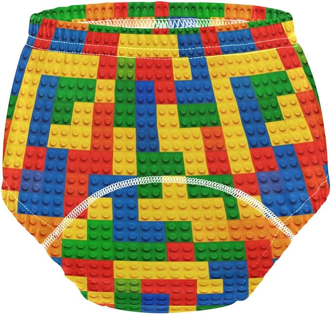 Baby Boys Sleep Training Pants Absorb Water Trainer Underwear for Kids 2T A Colorful Pattern with Multi Colors and Shapes