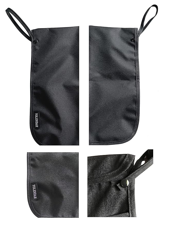 2PCS Pack Baby Stroller Organizer, Umbrella Stroller Organizer,Two compartment,with front mesh pockets, holder for water bottles, diapers wipes and folded up when folded the stroller. (Black+Grey)
