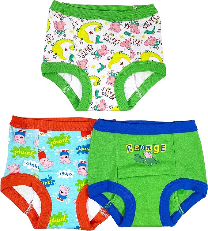 Peppa Pig boys Amazon Exclusive Toddler 100% Cotton Briefs & Potty Training Pants That Includes Stickers & Tracking Chart