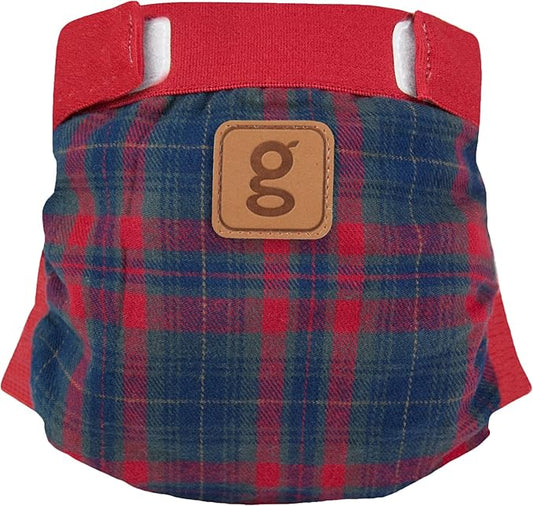 Gdiapers Glen Laddie Gpants Diapers, Plaid, Large