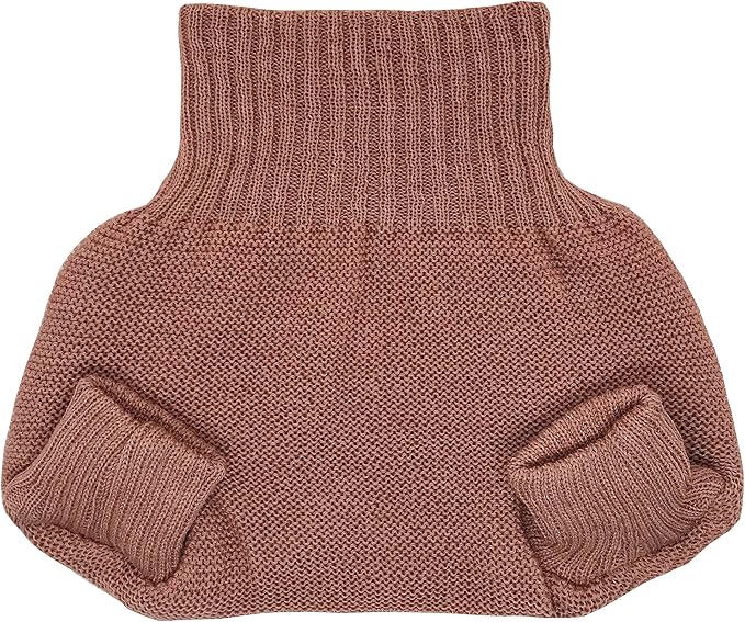 EcoAble Merino Wool Diaper Cover – Organic Overnight Knit Cover | Breathable Natural Fiber | Ideal for Fitted Cloth Diapers (EU98-104, Rose)