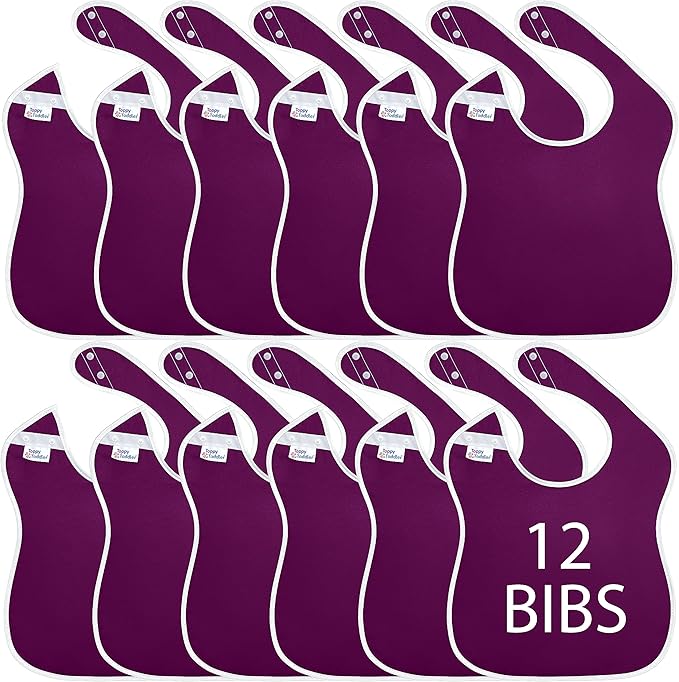 Large Waterproof Baby Bibs for 1-4 years old – Lightweight, Soft & Durable Bibs for Girls and Boys