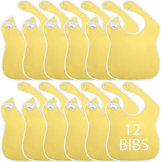 Large Waterproof Baby Bibs for 1-4 years old – Lightweight, Soft & Durable Bibs for Girls and Boys