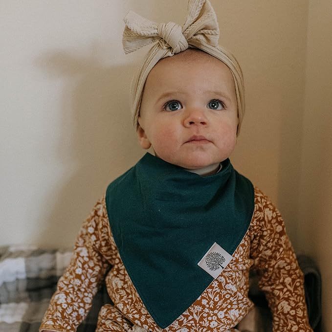 Parker Baby Bandana Drool Bibs for Boys, Girls & Unisex - Soft & Stylish Teething Bibs for Babies