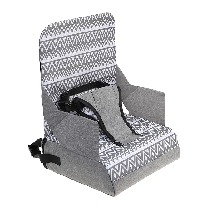 Dreambaby Grab ‘N Go Travel Booster Seat – Portable Toddler High Chair for Dining (6M-3Y) with Storage & Shoulder Strap