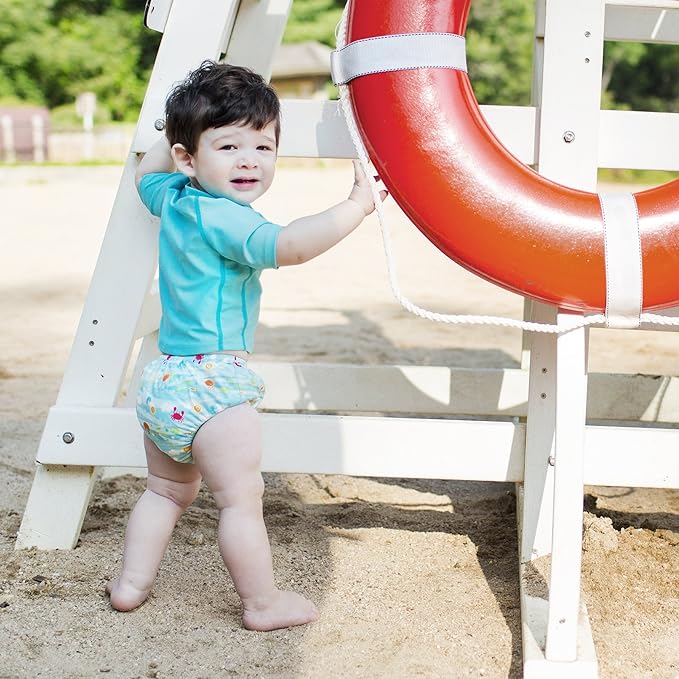 Green Sprouts Snap Reusable Absorbent Baby Swimsuit Diaper