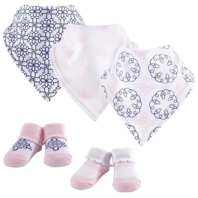 Yoga Sprout Bandana Bib & Accessory Set, 5 Piece, Whimsical