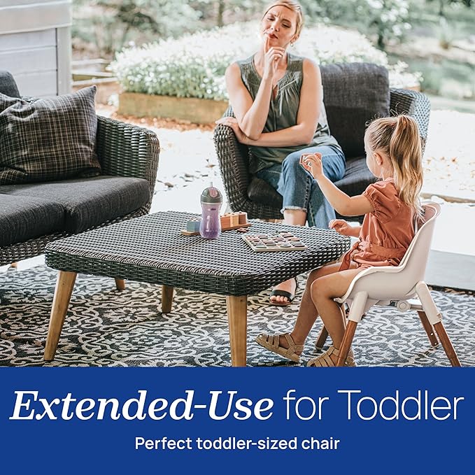 Chicco Zest LE 4-in-1 Folding High Chair, Feeding Chair, Toddler Chair and Youth Stool, Multi-Use Easy Clean High Chair, Crema/White