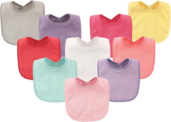 Hudson Baby Unisex Baby Drooler Bib With Waterproof Lining
