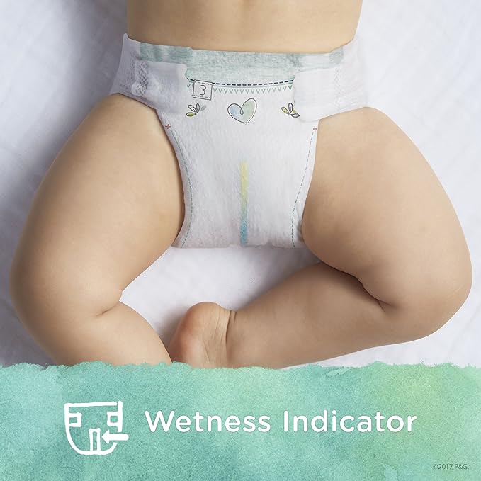 Diapers Size 4, 52 Count - Pampers Pure Protection Disposable Baby Diapers, Hypoallergenic and Unscented Protection, Super Pack (Old Version)