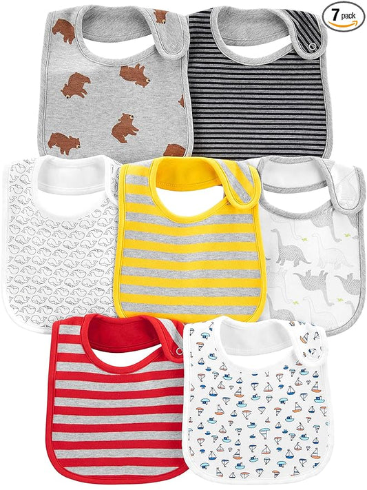 Simple Joys by Carter's Baby Boys' 7-Pack Teething Bibs