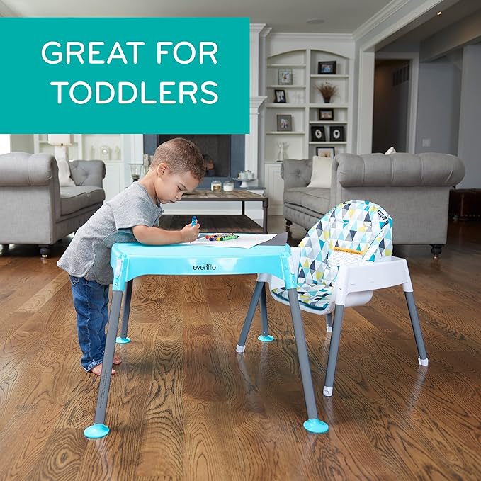 Evenflo Eat and Grow 4-in-1 Convertible High Chair (Prism Triangles)