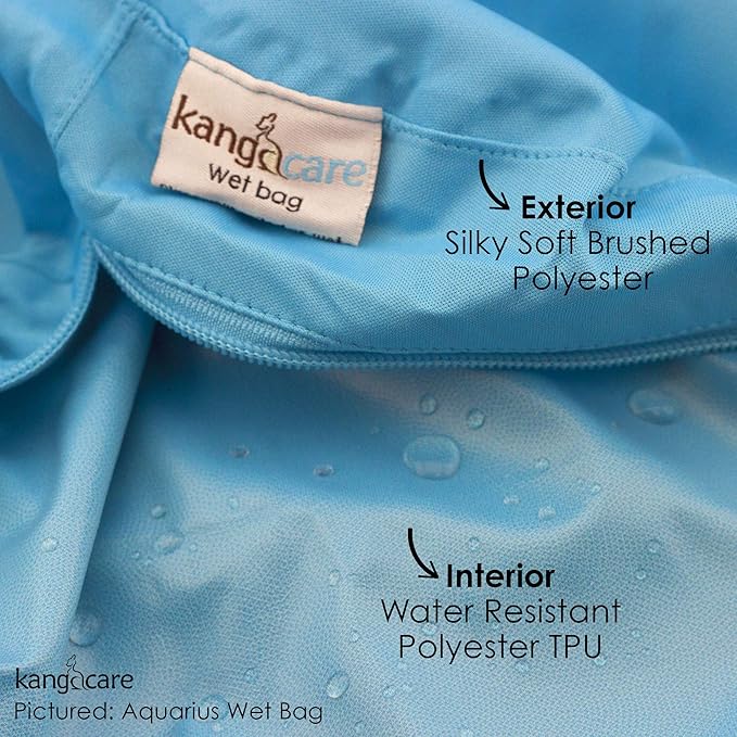 Kanga Care Wet Bag Seam Sealed Waterproof 3D Dimensional for Baby Cloth Diapers, Travel, Beach, Pool, Gym, Swim | Stargazing