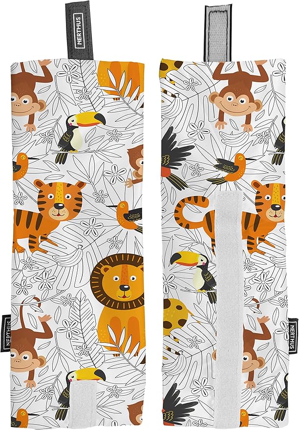 NERTHUS FIH 879 Safari Reusable Snack Bag, Eco-Friendly, Adaptable, Easy to Clean and Machine Washable