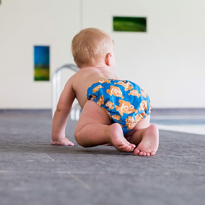 Konfidence Aquanappy Swim Diaper, Clownfish, One Size (3-30 Months)