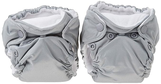 Kanga Care Lil Joey Newborn All in One AIO Cloth Diaper (2pk) Platinum 4-12lbs