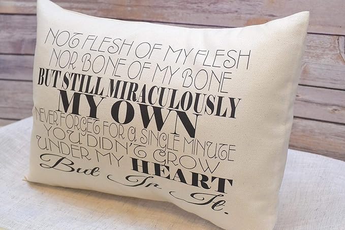 Adoption Gotcha Gift Pillow for New Baby