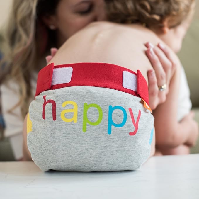 Gdiapers Happy Diaper Pants, Heather Gray, Large