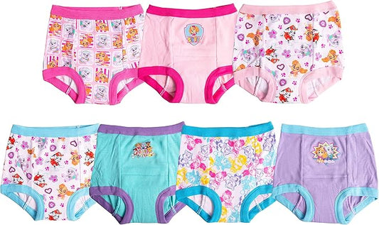 Paw Patrol Girls' Toddler Potty Training Pants With Chase, Skye & More With Success Chart & Stickers Size 18, 2t, 3t, 4t