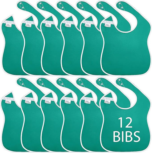 Large Waterproof Baby Bibs for 1-4 years old – Lightweight, Soft & Durable Bibs for Girls and Boys
