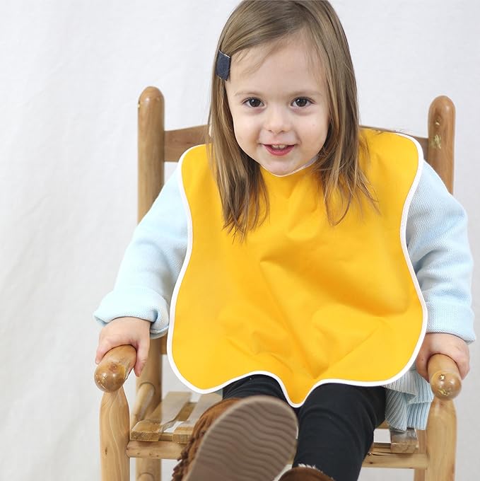 Large Waterproof Baby Bibs for 1-4 years old – Lightweight, Soft & Durable Bibs for Girls and Boys