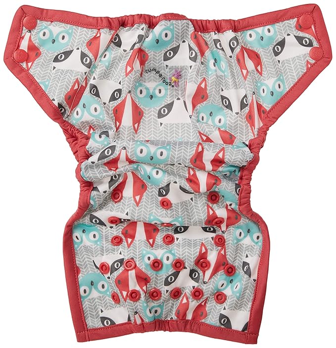 Kanga Care Rumparooz Double Leg Gusset Reusable Cloth Diaper Cover Newborn Snap | Clyde 4-15 lbs
