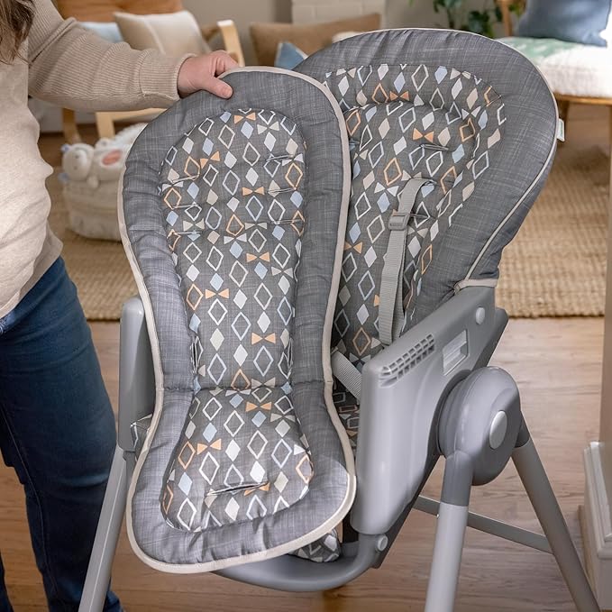 Ingenuity Proper Positioner Deluxe High Chair - 7-in-1 Convertible Baby Seat, Removable Rocking Infant Seat, Unisex, for Ages 0-36 Months